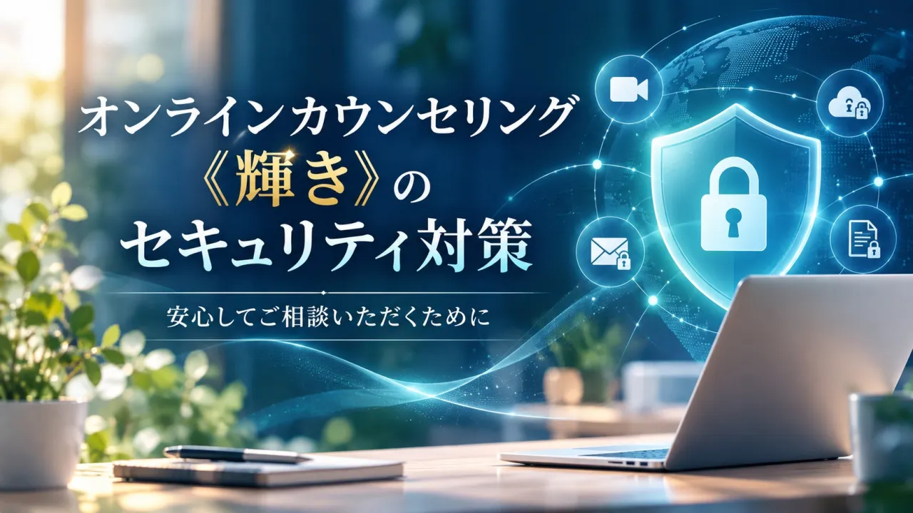 オンラインカウンセリング《輝き》のセキュリティ対策について